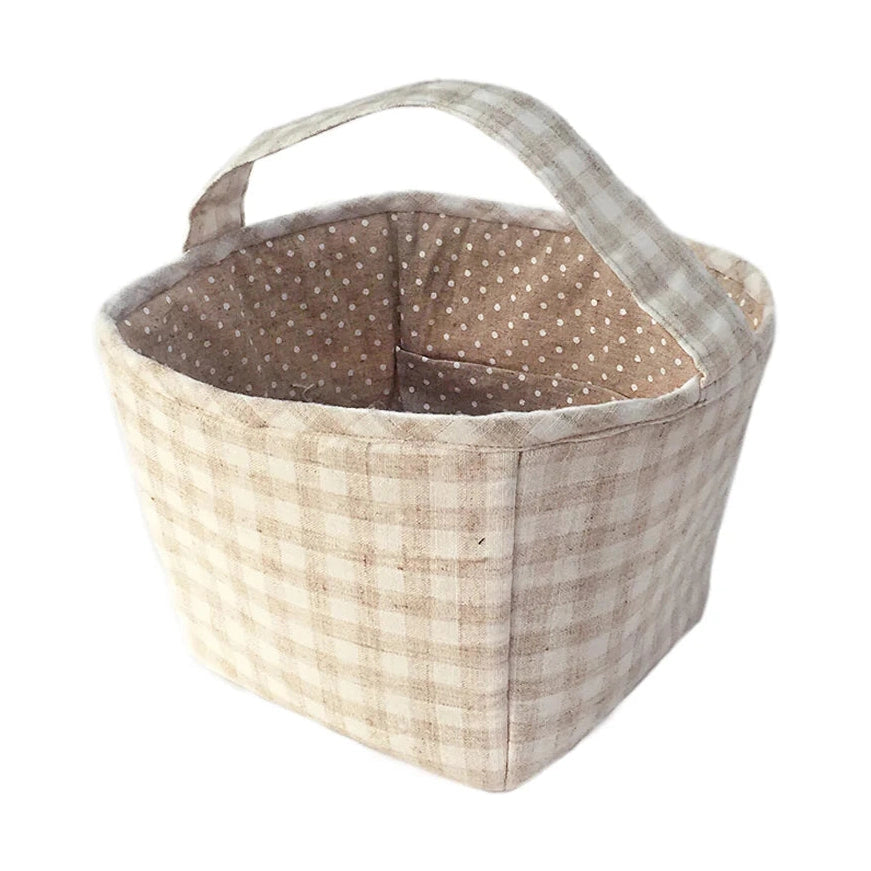 Fabric Basket / Storage Caddy Tan