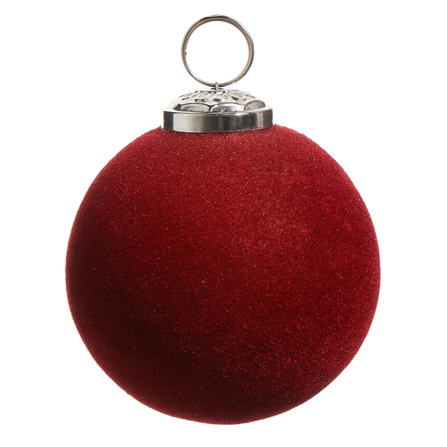 3" Berry Flocked Ball Ornament