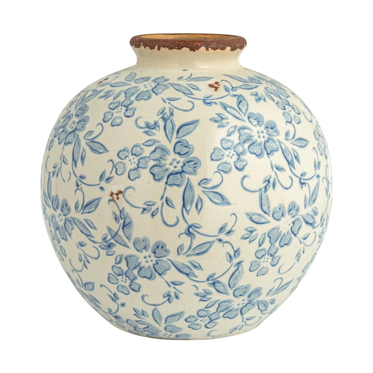 Terracotta Vase with Pattern