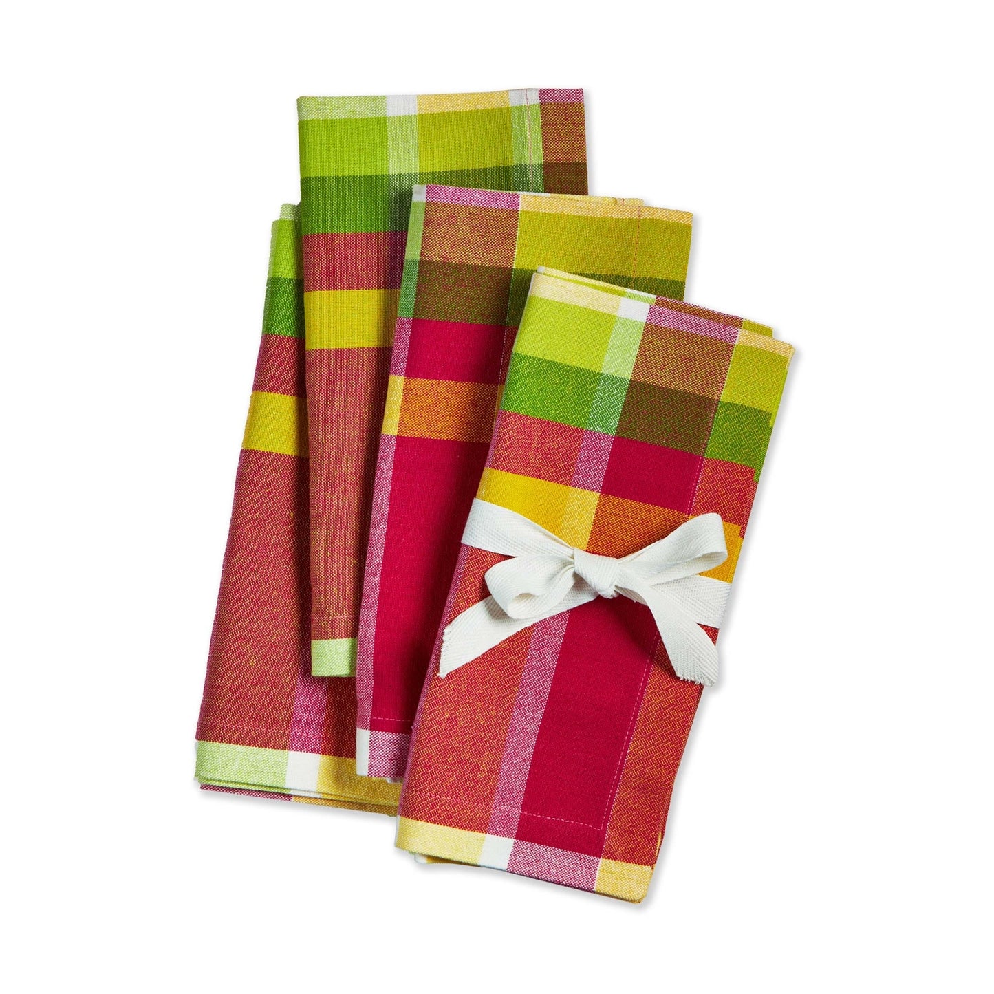 Lemon-Cello Plaid Napkins Set of 4