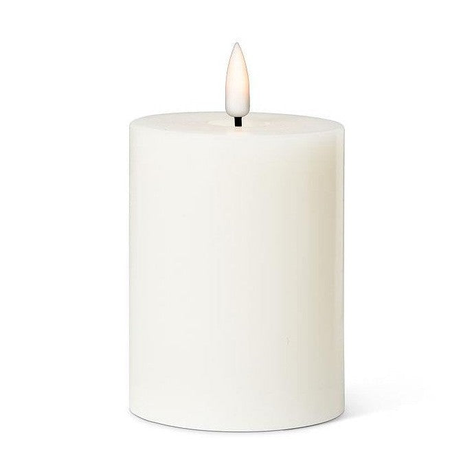 LED Pillar Candle-3x4"H Off White