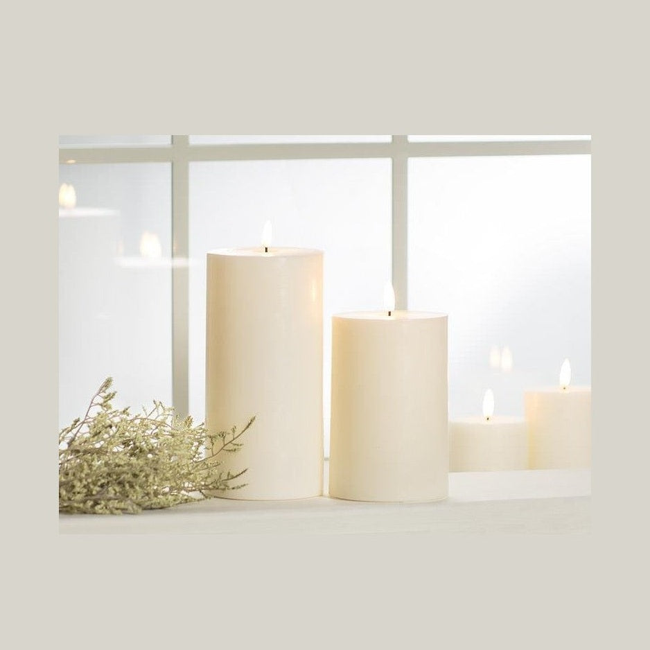 LED Pillar Candle-3x4"H Off White