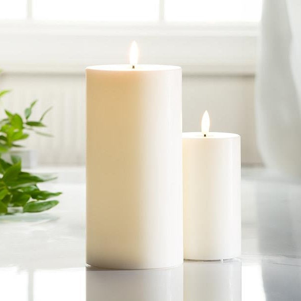 LED Pillar Candle-3x6"H Off White