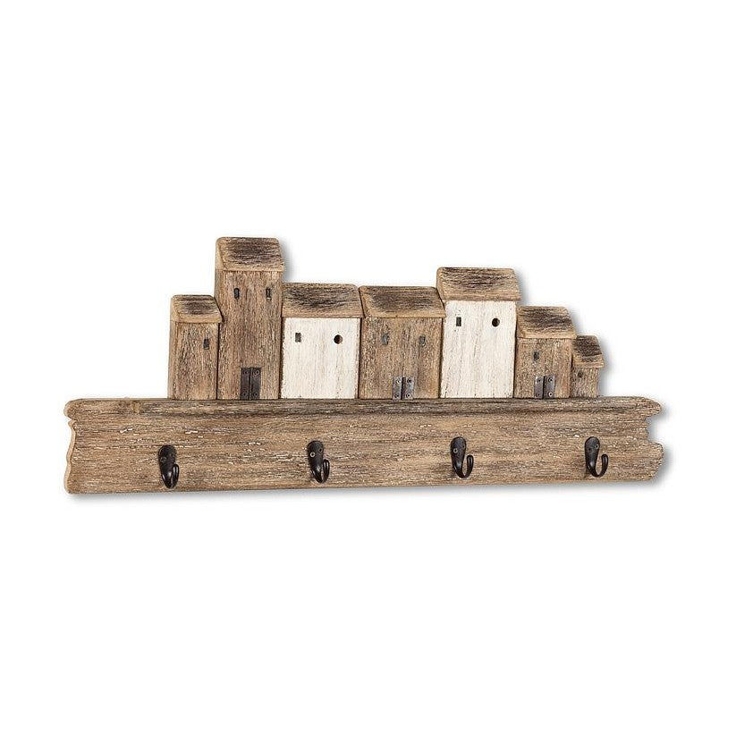 Carved House Wall Hook