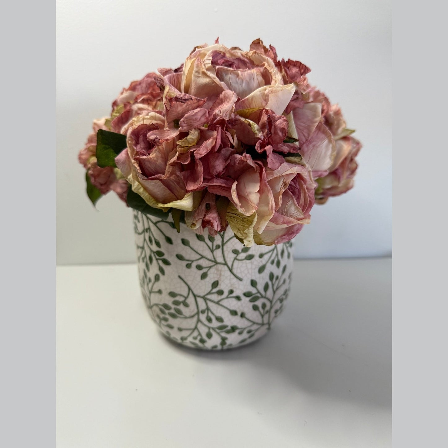 Antiqued Blush Rose Floral Bundle