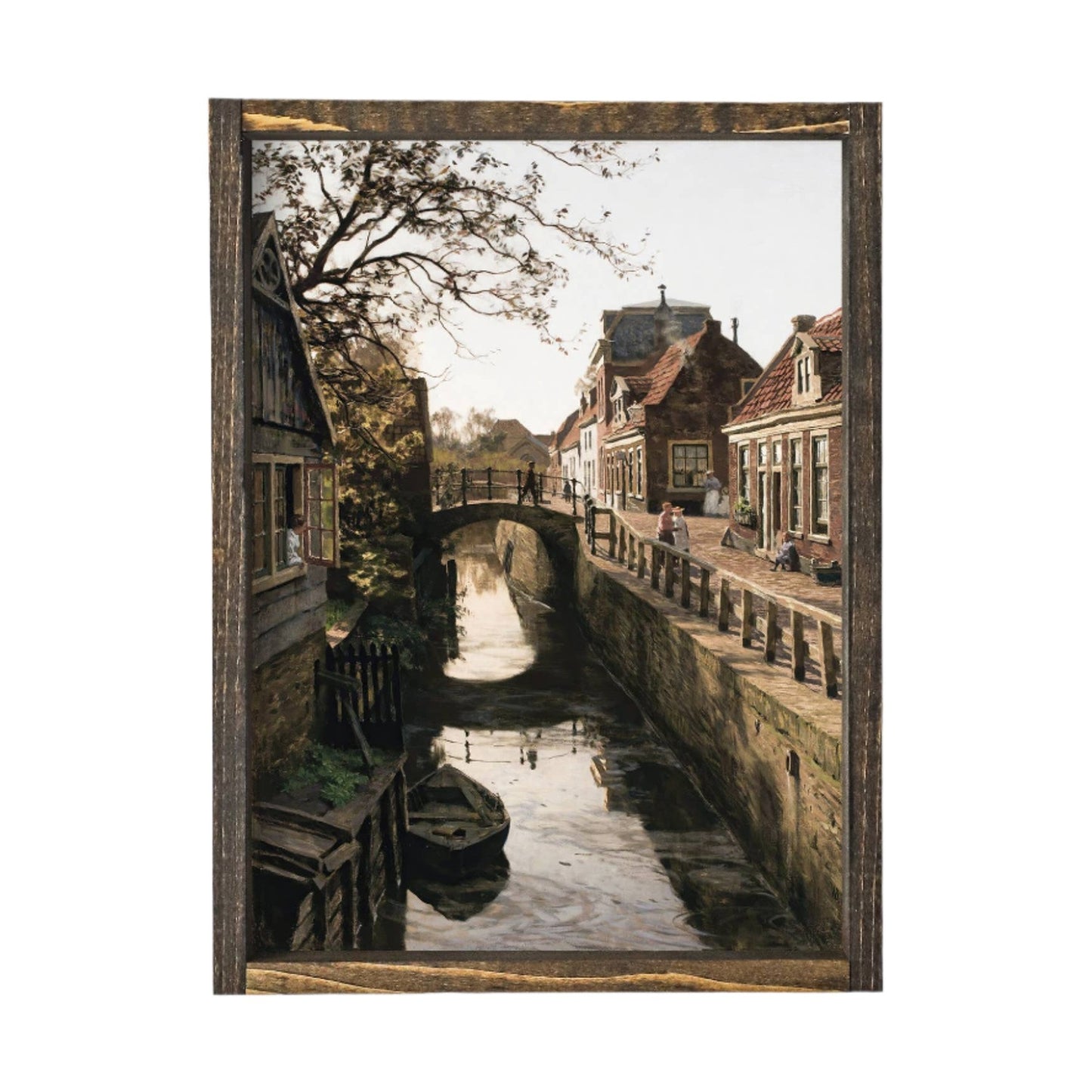 Vintage Dutch Windmill Print