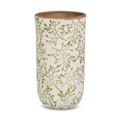 Taupe Floral Vase