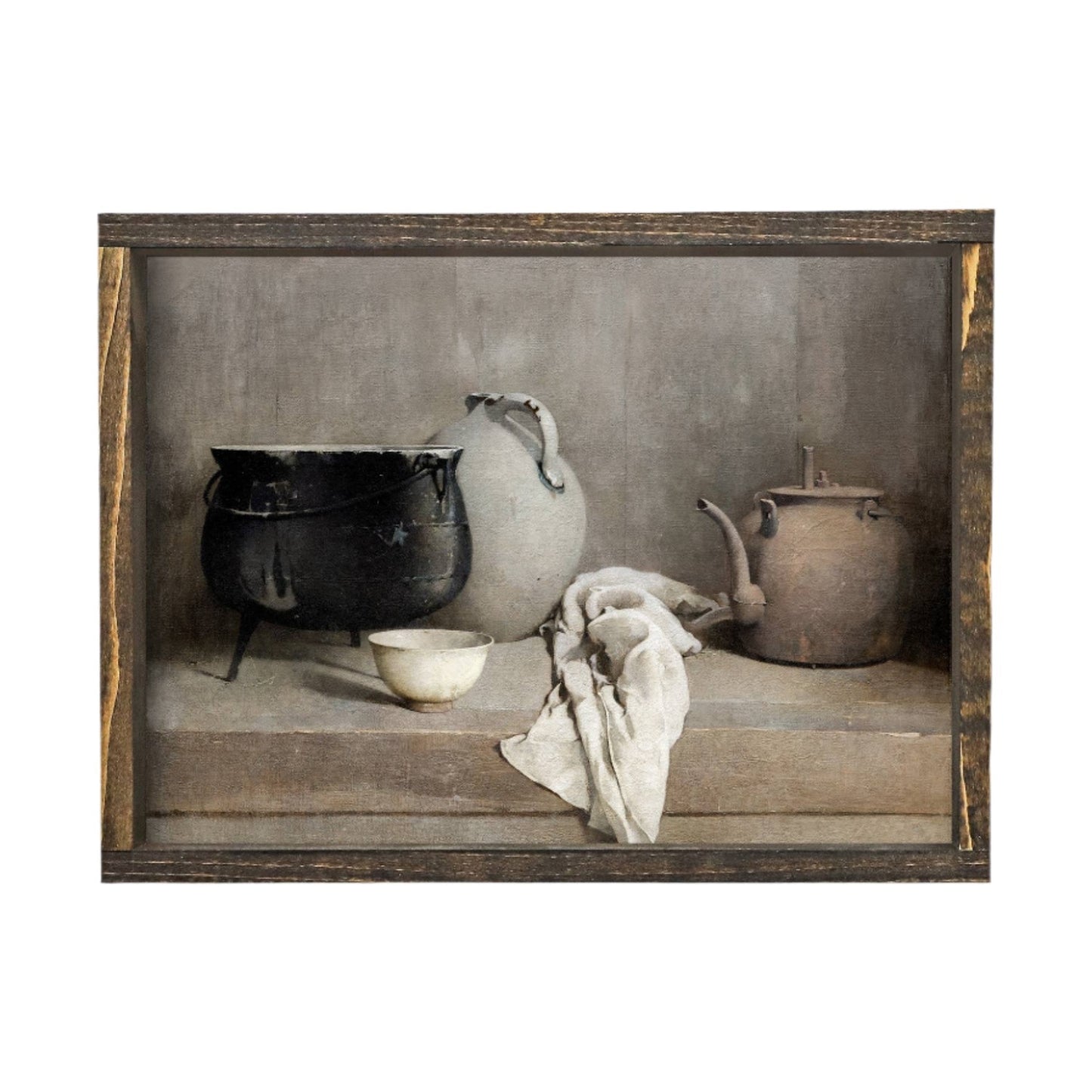 Vintage European Clay Pots Print