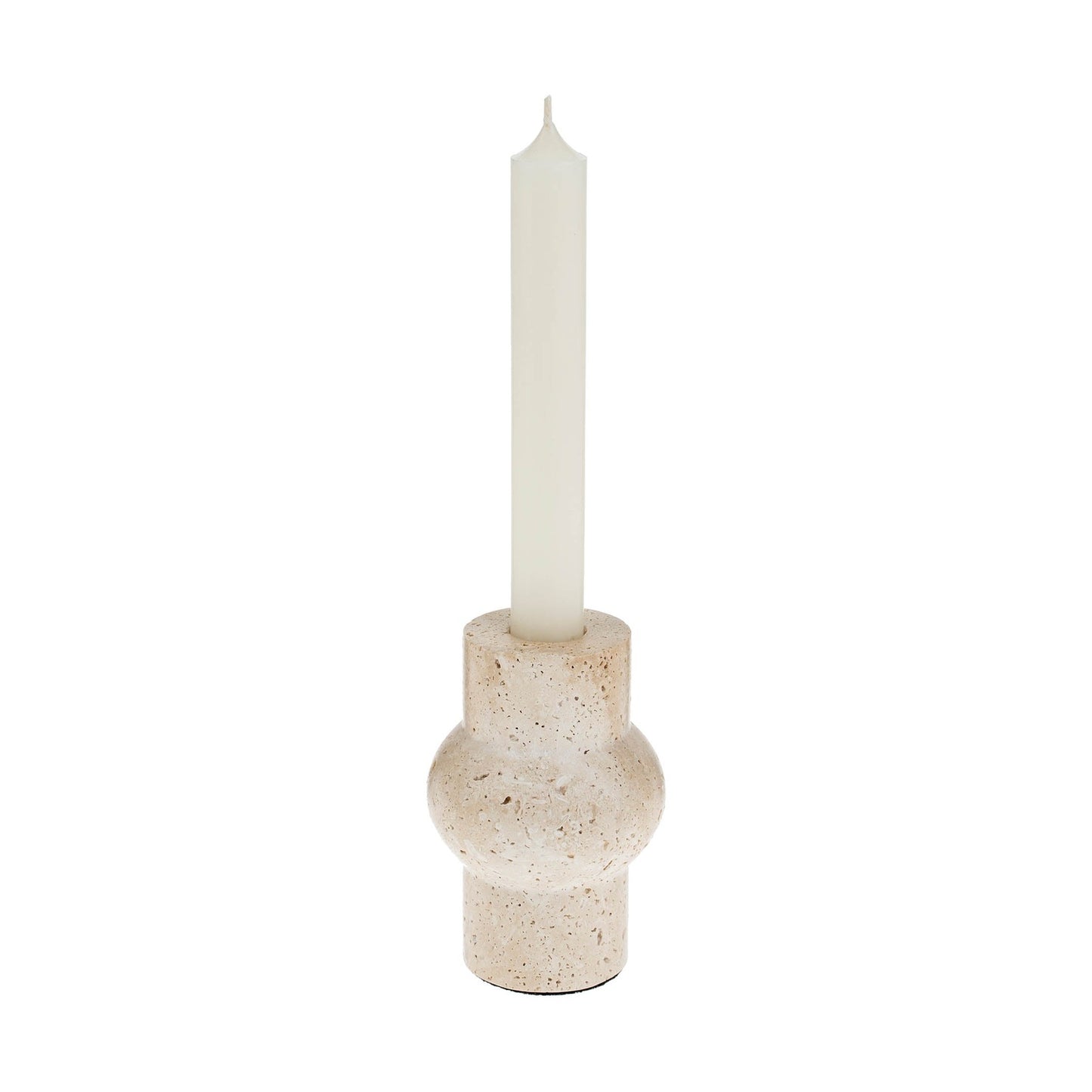Nora Travertine Candle Holder