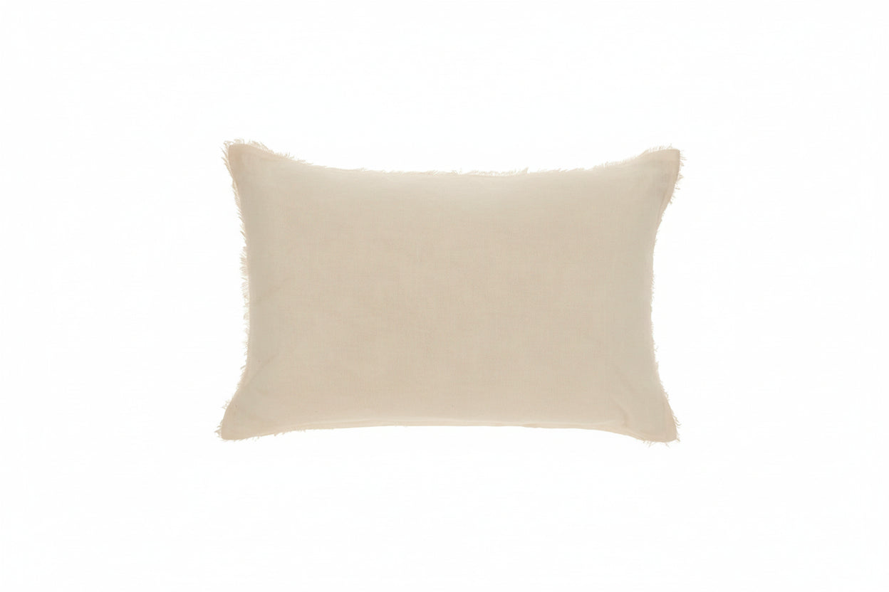 Lina Linen Pillow Ivory