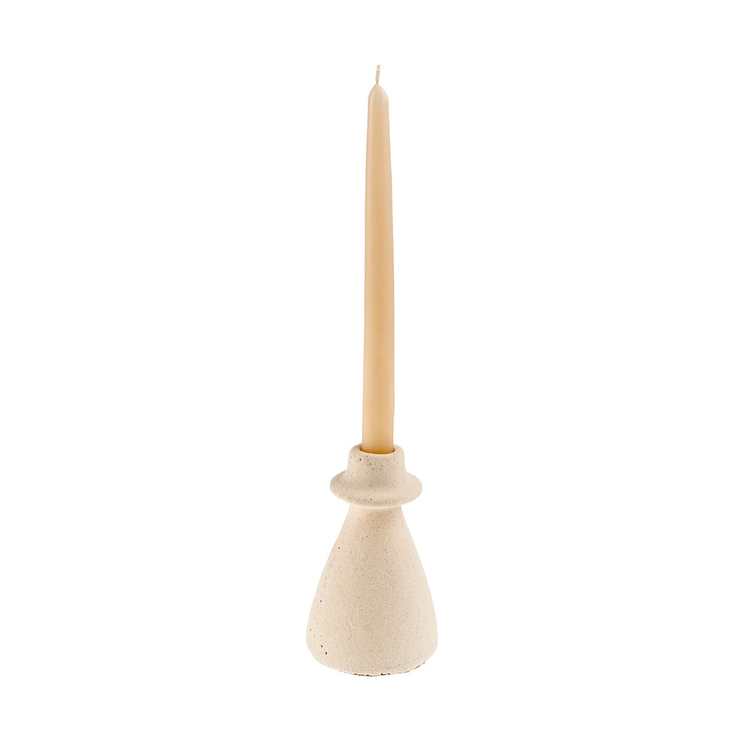 Arta Terracotta Candle Holder L, White