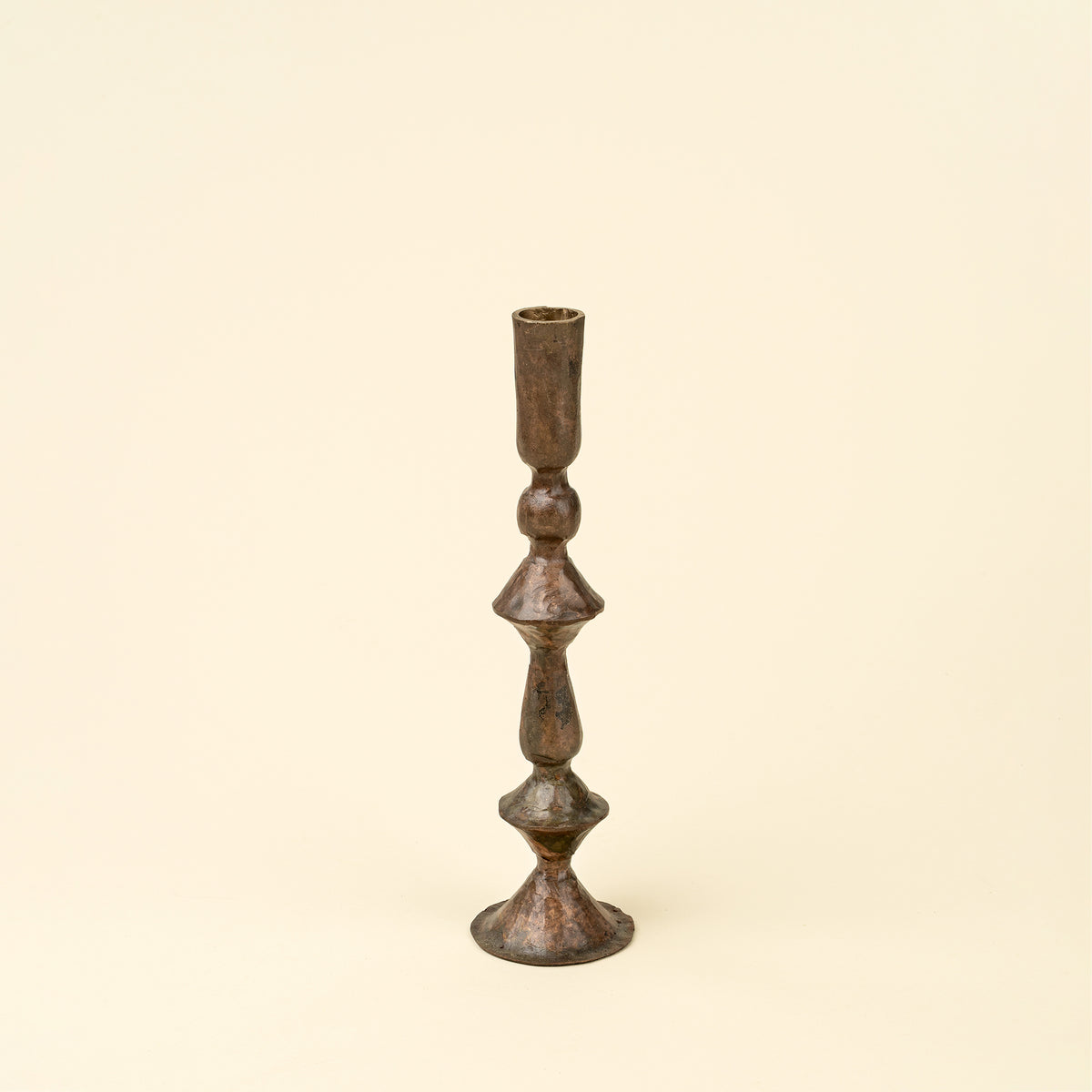 Petra Forged Candlestick S, Rustic Brass