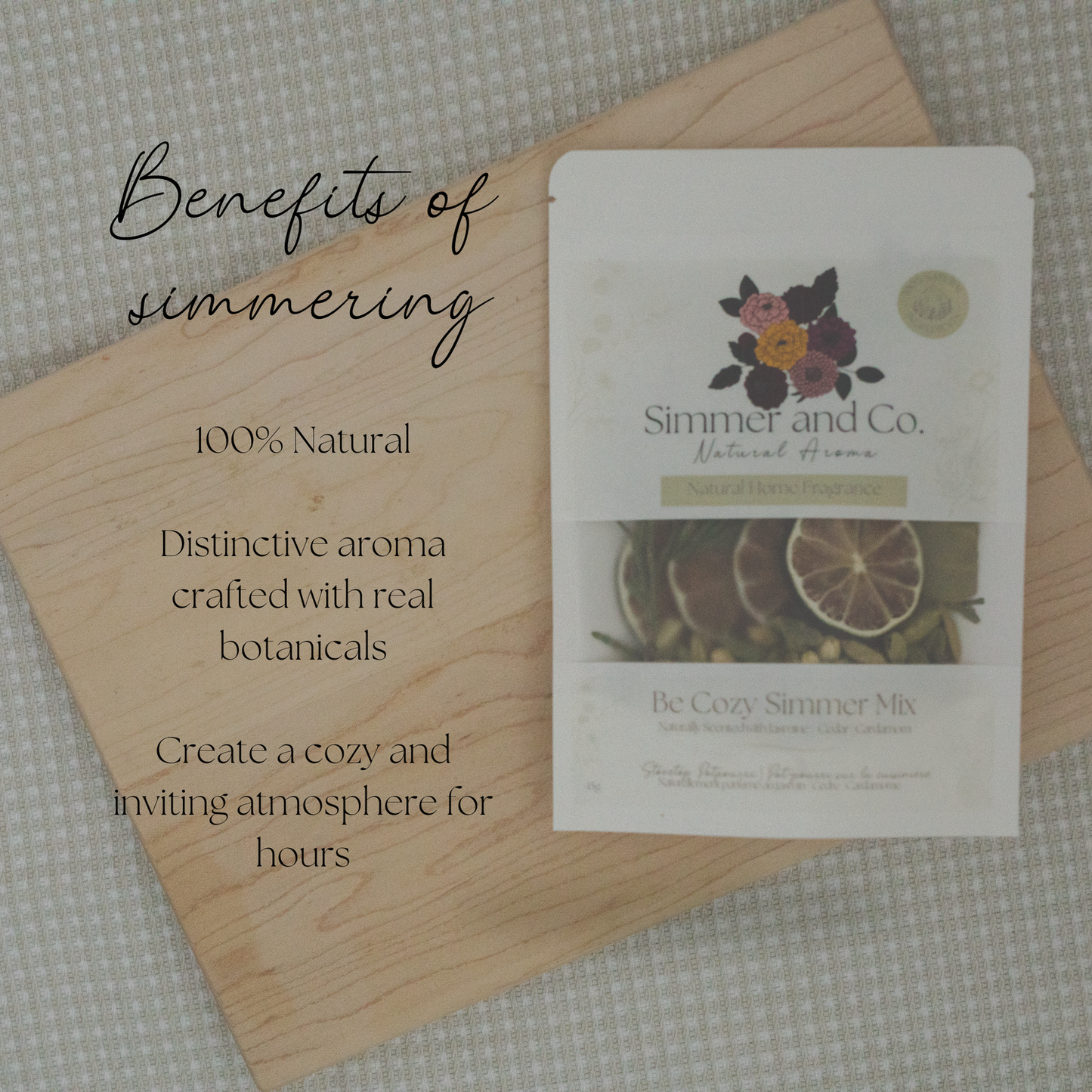 Fall | Be Cozy Simmer Pot Mix, Natural Jasmine Spice Aroma