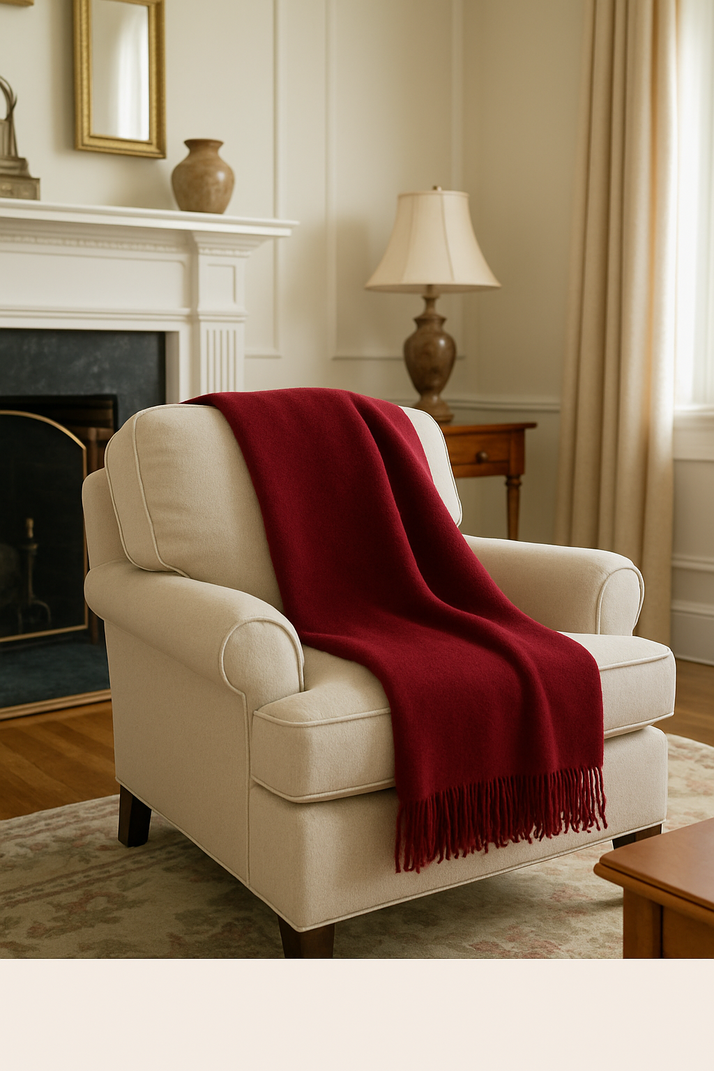 Burgundy Gotland Throw