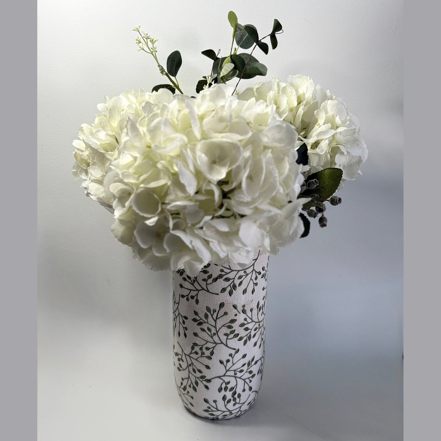 10.5" Budding Branch Floral Vase