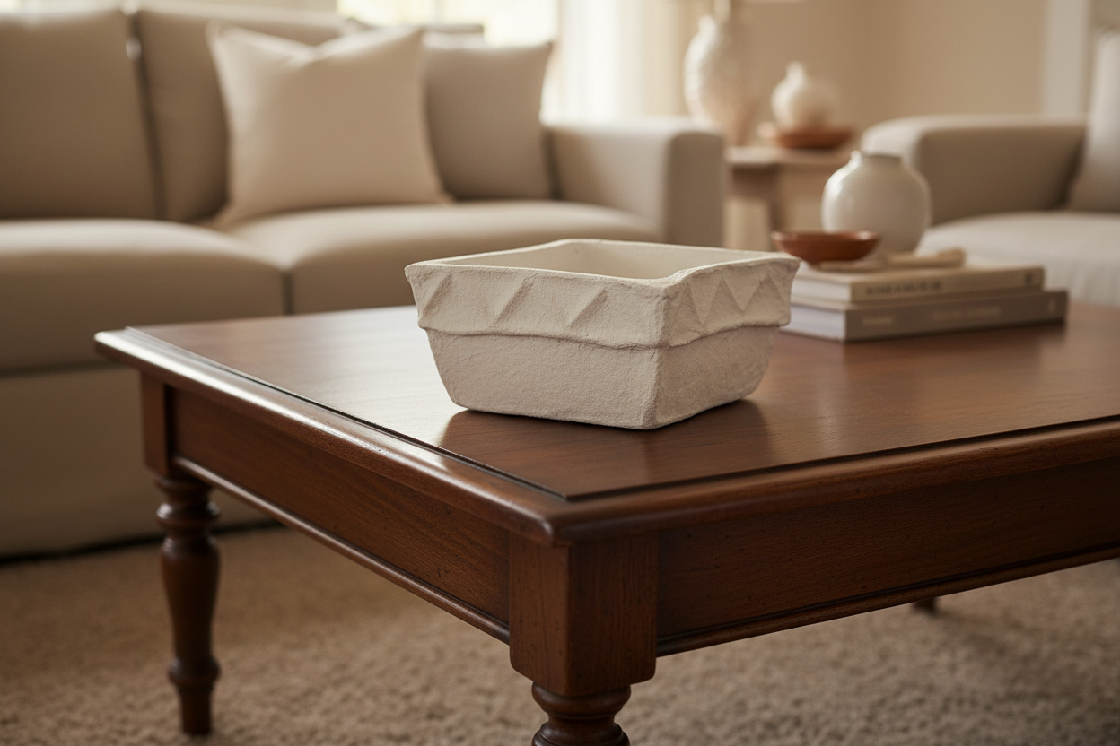 Square Paper Mache Bowl