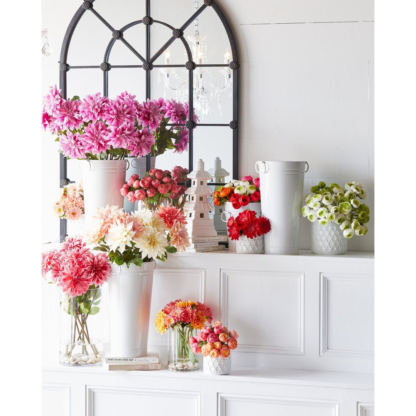 Real Touch Dahlia Stem