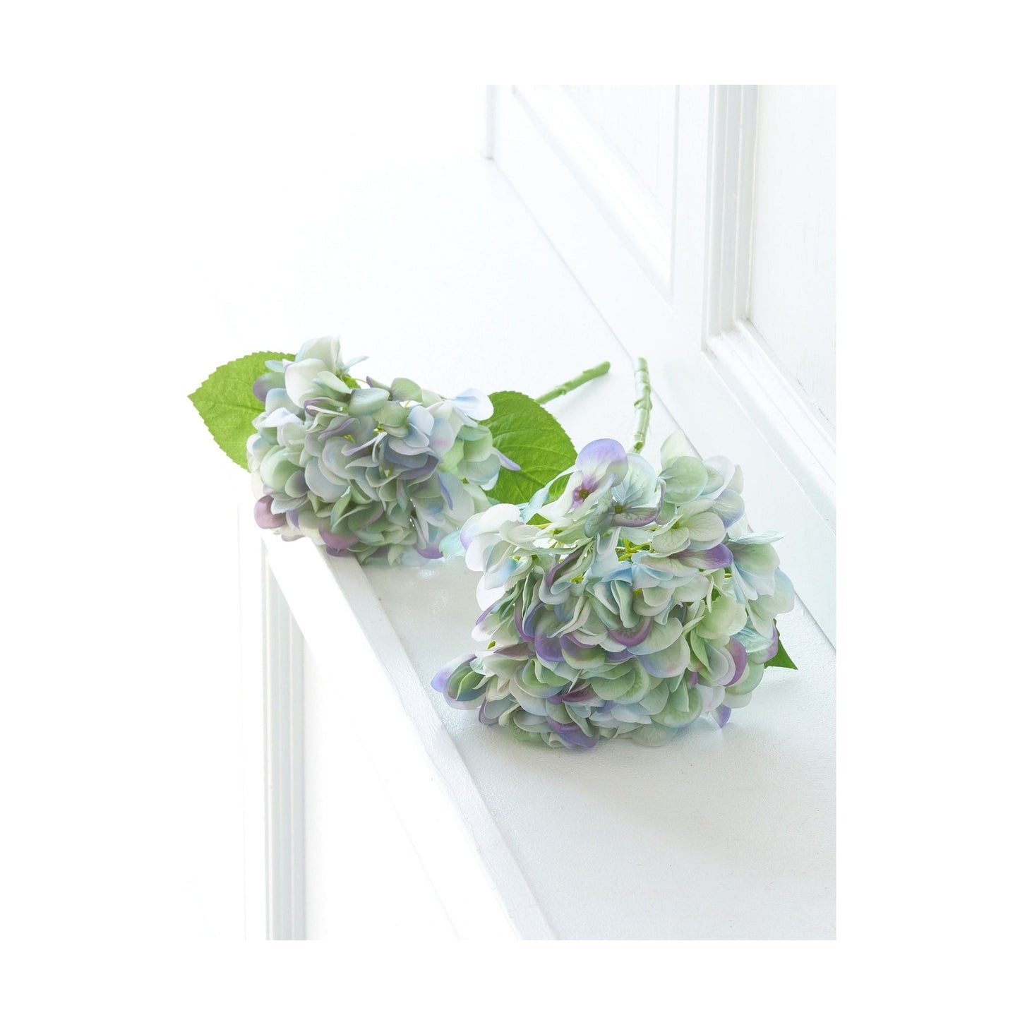 Real Touch Green & Purple Hydrangea