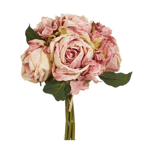Antiqued Blush Rose Floral Bundle