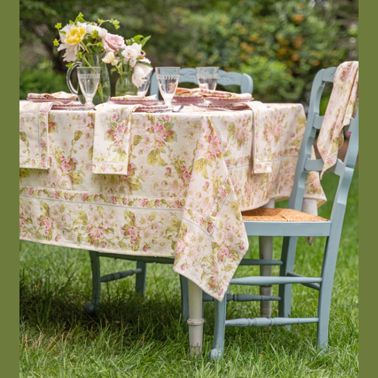 Apple Blossom Tablecloth 54x54