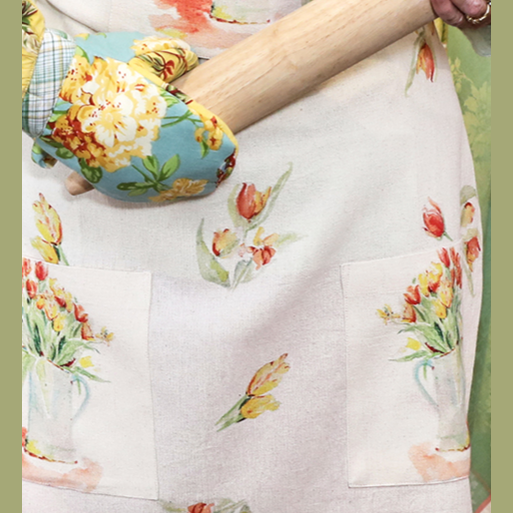 Tulips Watercolor Chef Apron