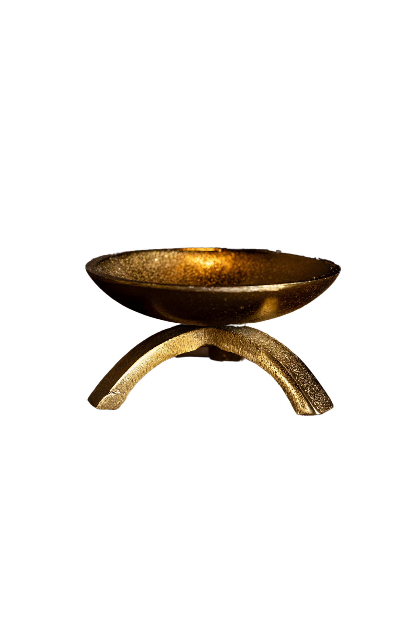 Brass Inspired Tripod Pillar Candle Holder