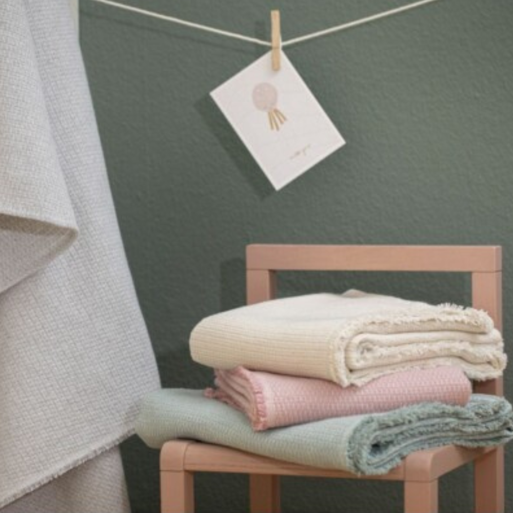 Off White Stella Baby Blanket