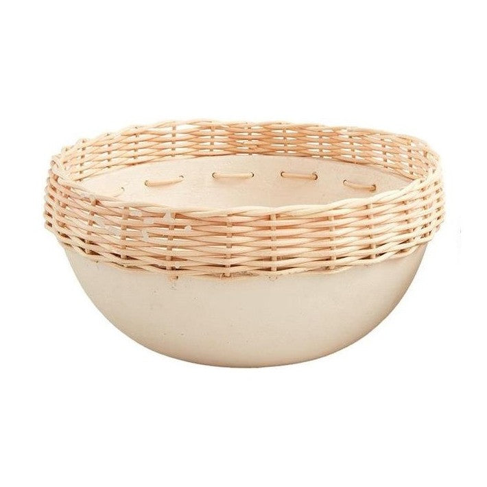 Paper Mache & Rattan Bowl, Large