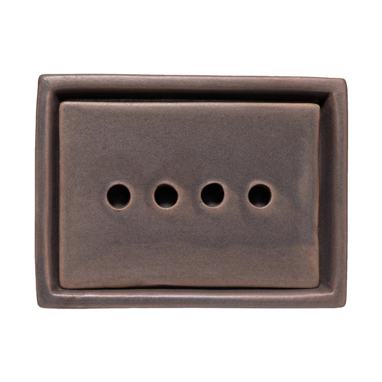 Umber Glazed Soap Dish