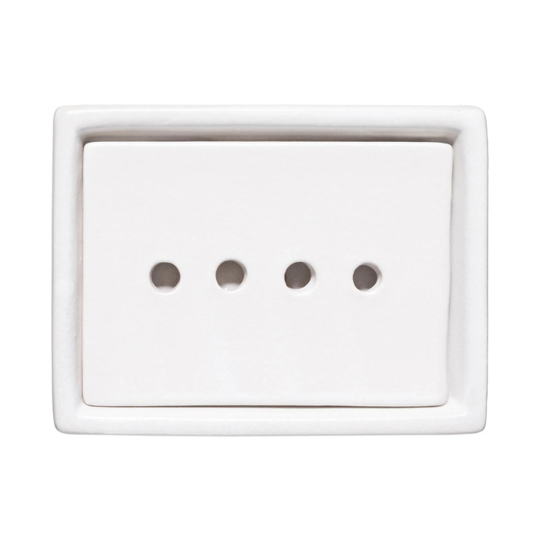 Powder White Soap Dish