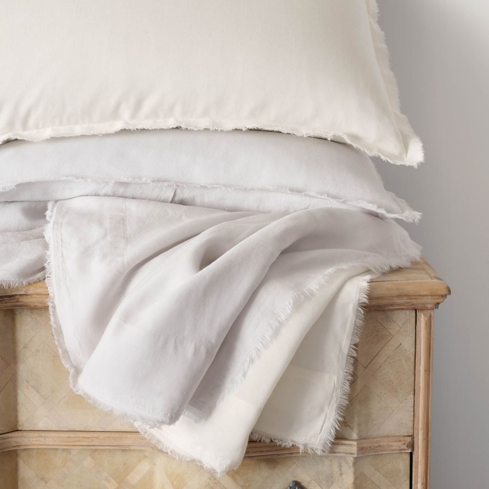 Faye Linen Plaster Queen Duvet Cover