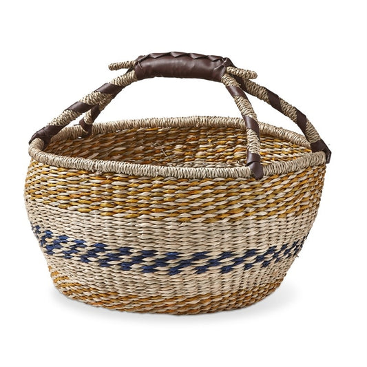 Seagrass Striped Basket