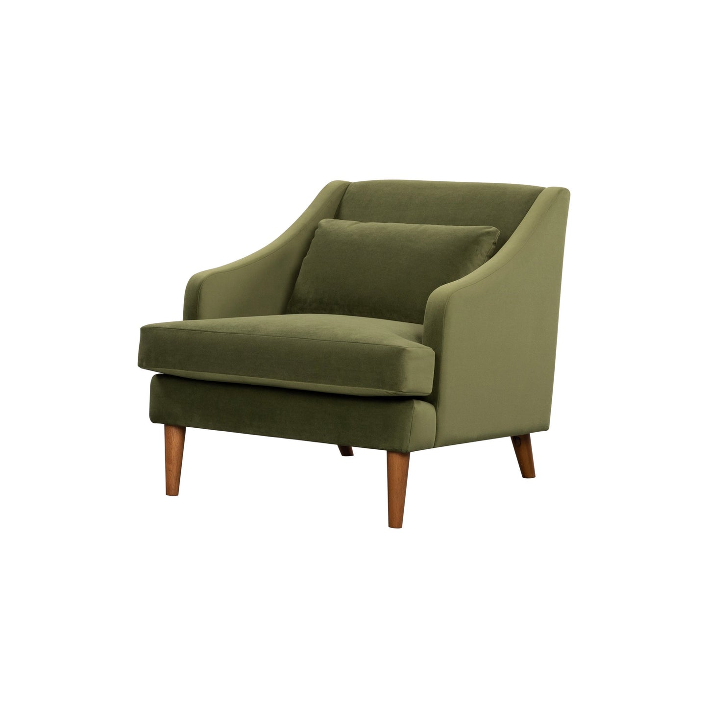 Missy Club Chair, Green Velvet