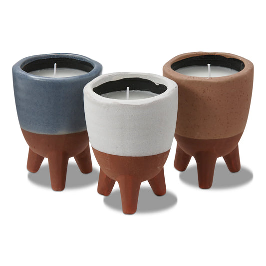 Footed Citronella Candle