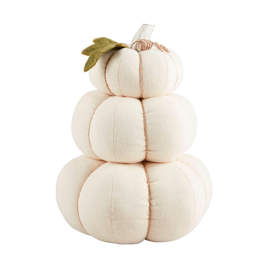 Cream Stacked Pumpkin