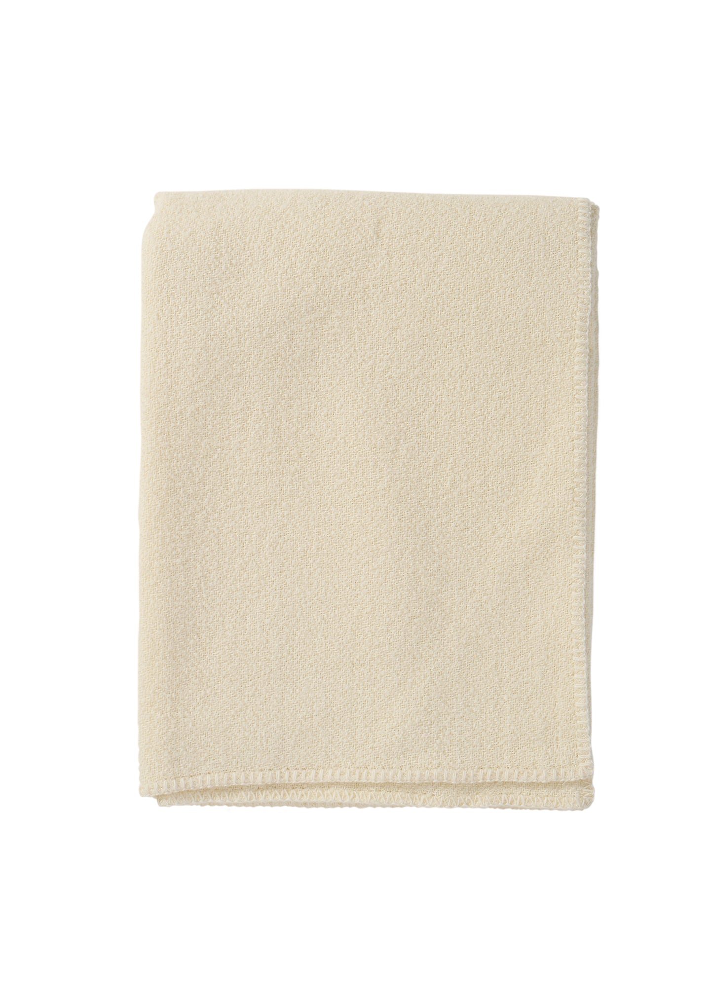 Cream Boucle Wool Throw