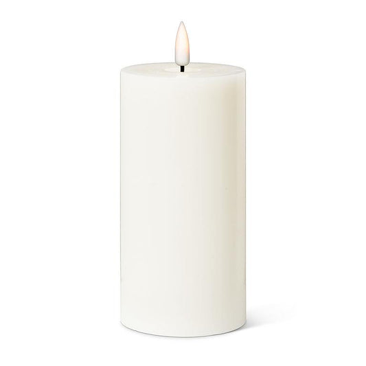 Ivory LED Pillar Candle 3x6