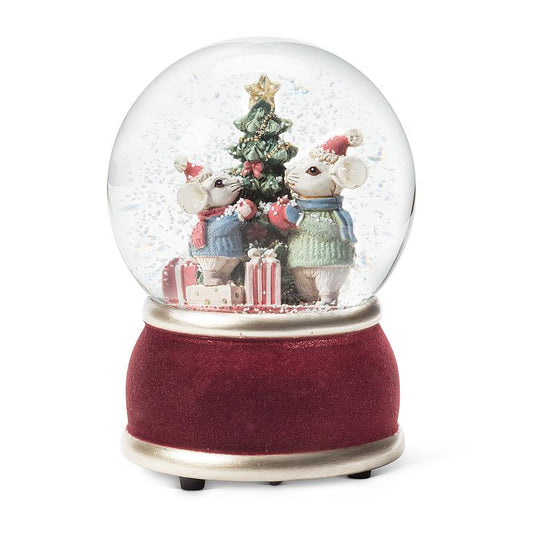 Mice & Tree Snow Globe