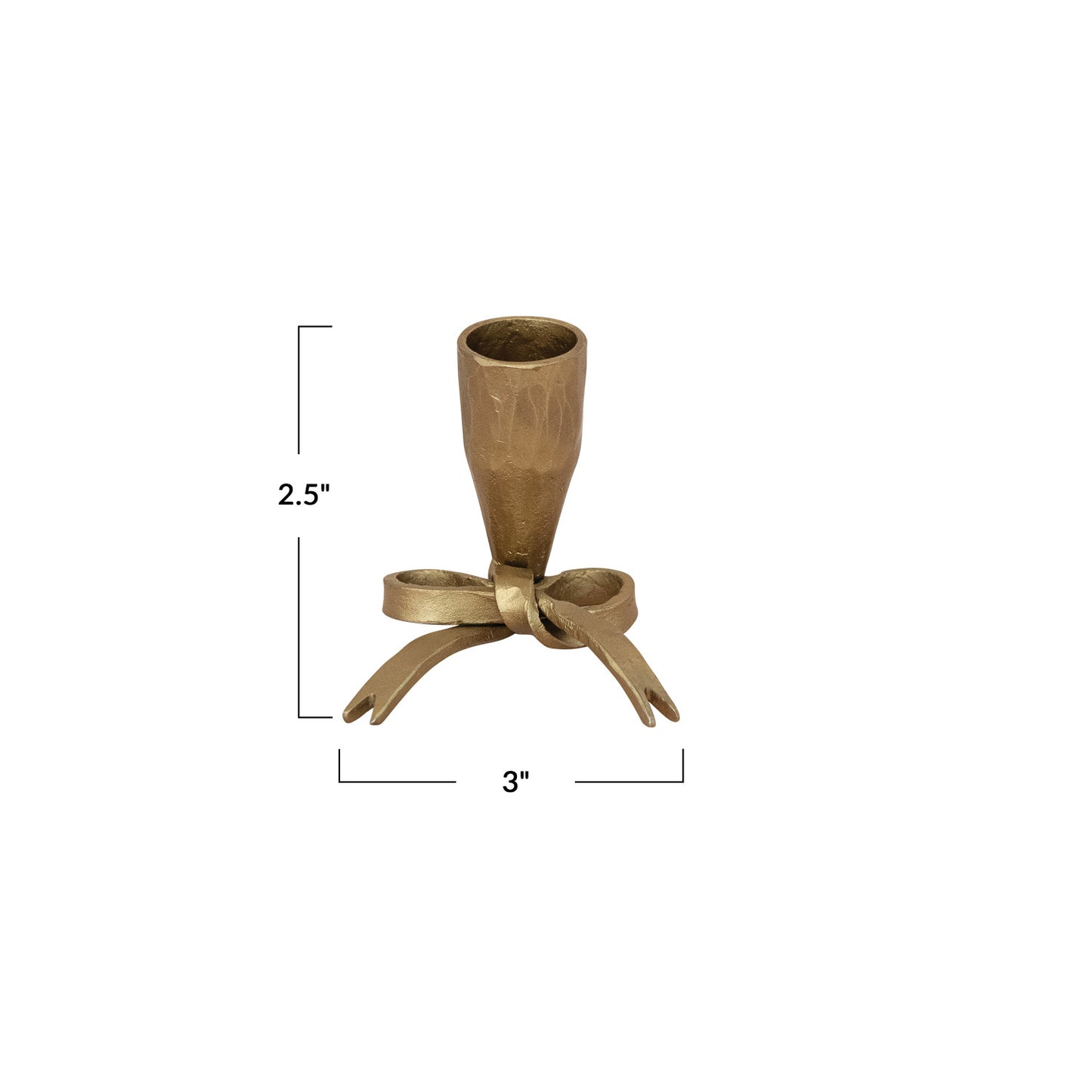 Bow Shaped Taper Candle Holder