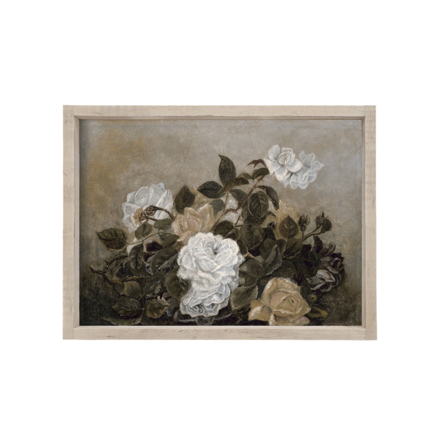 Vintage Flower Painting Print Soft Natural Flowers