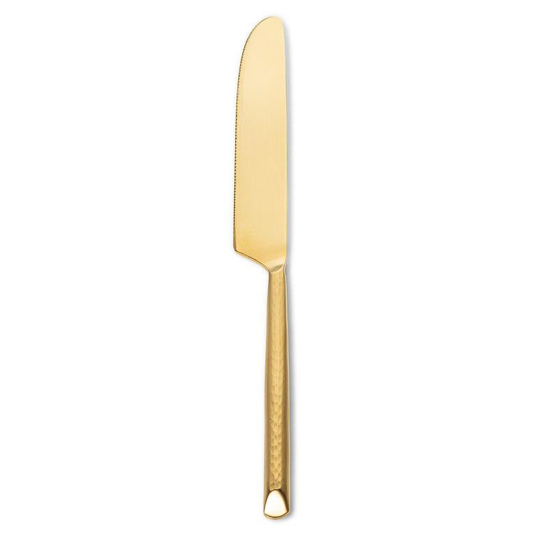 Gold Hammered Knife
