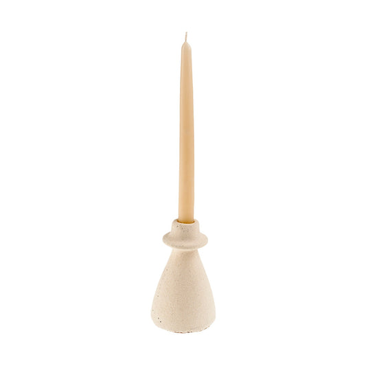 Arta Terracotta Candle Holder L, White