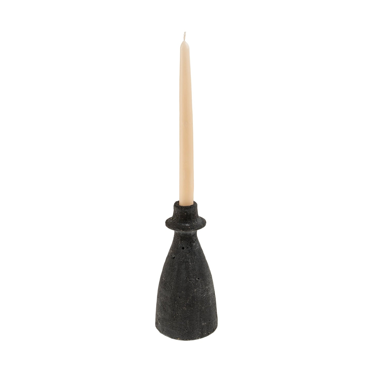 Arta Terracotta Candle Holder S, Black
