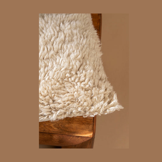 Cotswold Wool Pillow, Natural 20x20 Cover Only