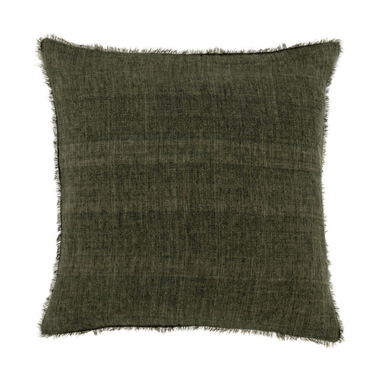 Lina Linen Pillow, Avocado 20x20
