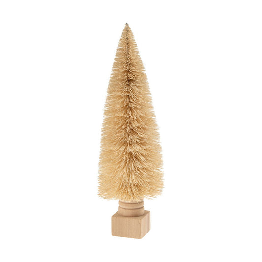 Natural Sisal Bottle Brush Tree on Base, L