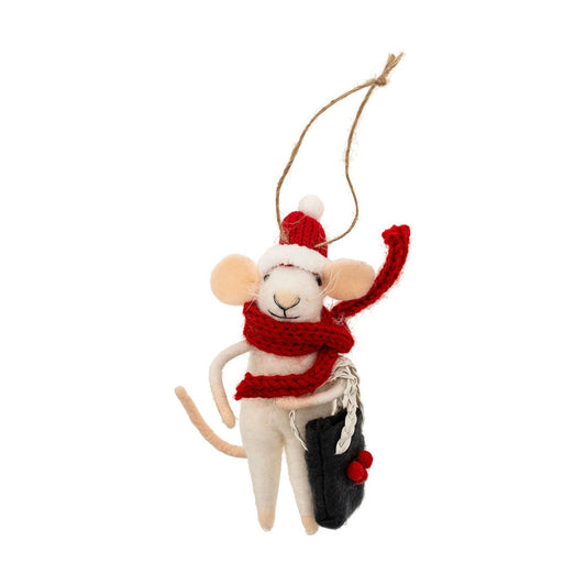 Yuletide Yohan Mouse Holiday Ornament