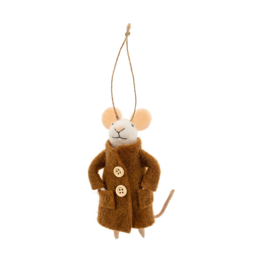 Bundled Bruce Mouse Holiday Ornament