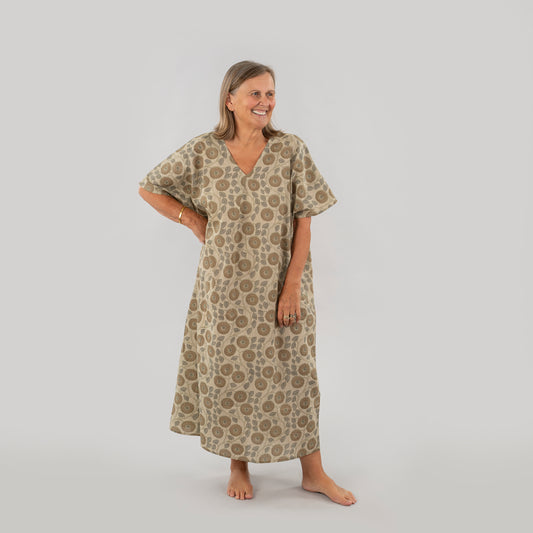 Kalli Block Print Kaftan