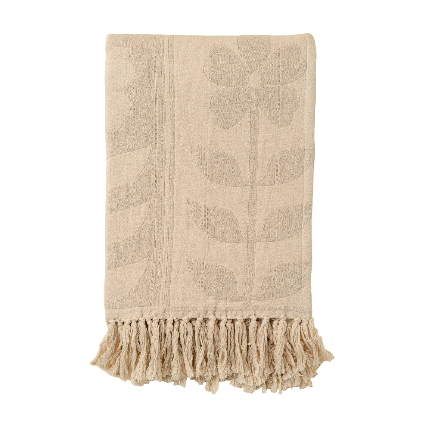 Daisy Days Throw, Light Grey
